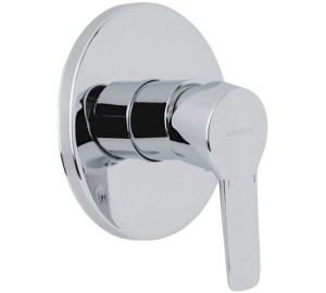 1-way built-in single lever shower mixer Chromed Basik